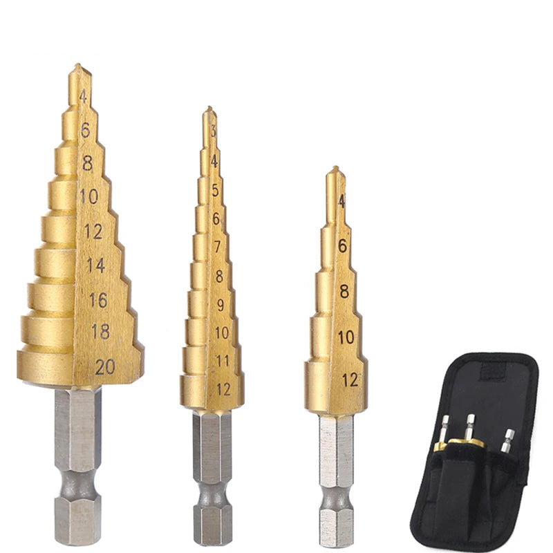 Titanium Coated Step Drill Metal Tool