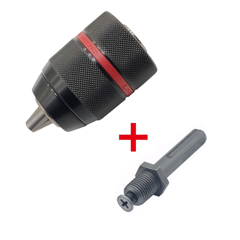 Metal Heavy Duty 1/2-20UNF 13mm Keyless Drill Chuck Hex Shank - enoughdream.com