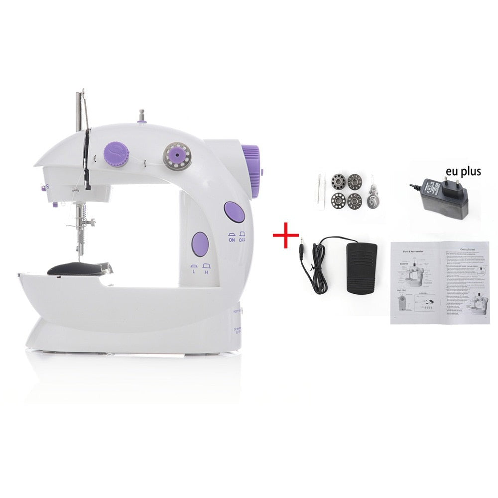 1PC Sewing Machine Mini Portable Household Night Light Foot Pedal Straight Line - enoughdream.com