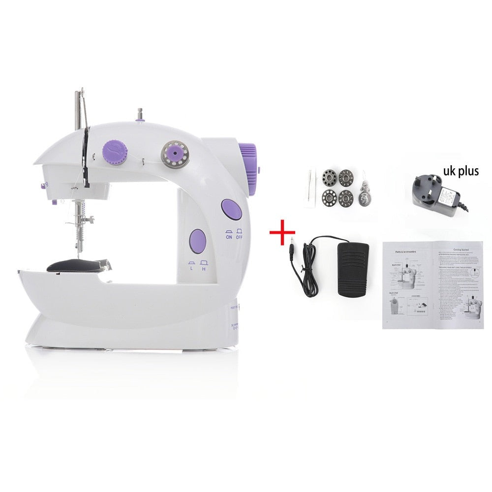 1PC Sewing Machine Mini Portable Household Night Light Foot Pedal Straight Line - enoughdream.com