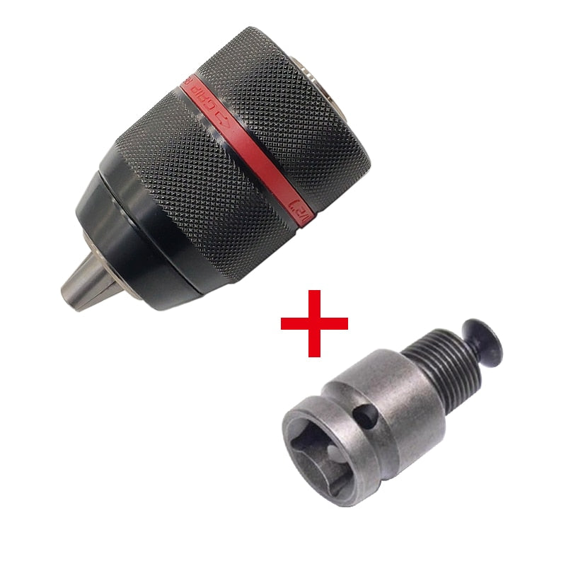 Metal Heavy Duty 1/2-20UNF 13mm Keyless Drill Chuck Hex Shank - enoughdream.com
