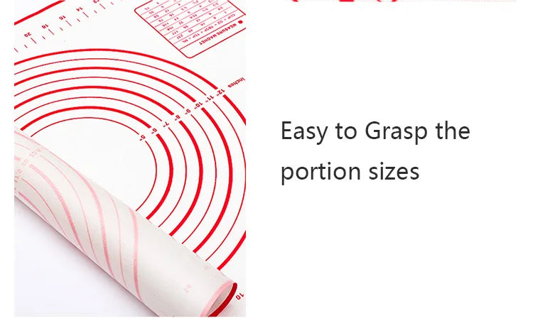 Unior 1 pcs silicone cooking mat kneading dough pad pizza bolo