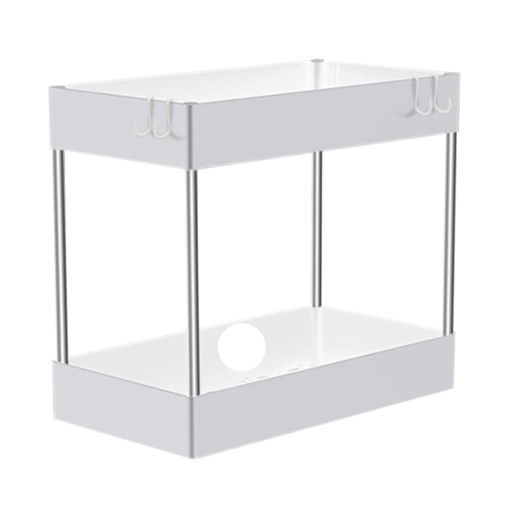 1/2 Pcs Under Sink Storage Organizer 2 Tier Drawer Multipurpose Rack Cabinet Under - enoughdream.com