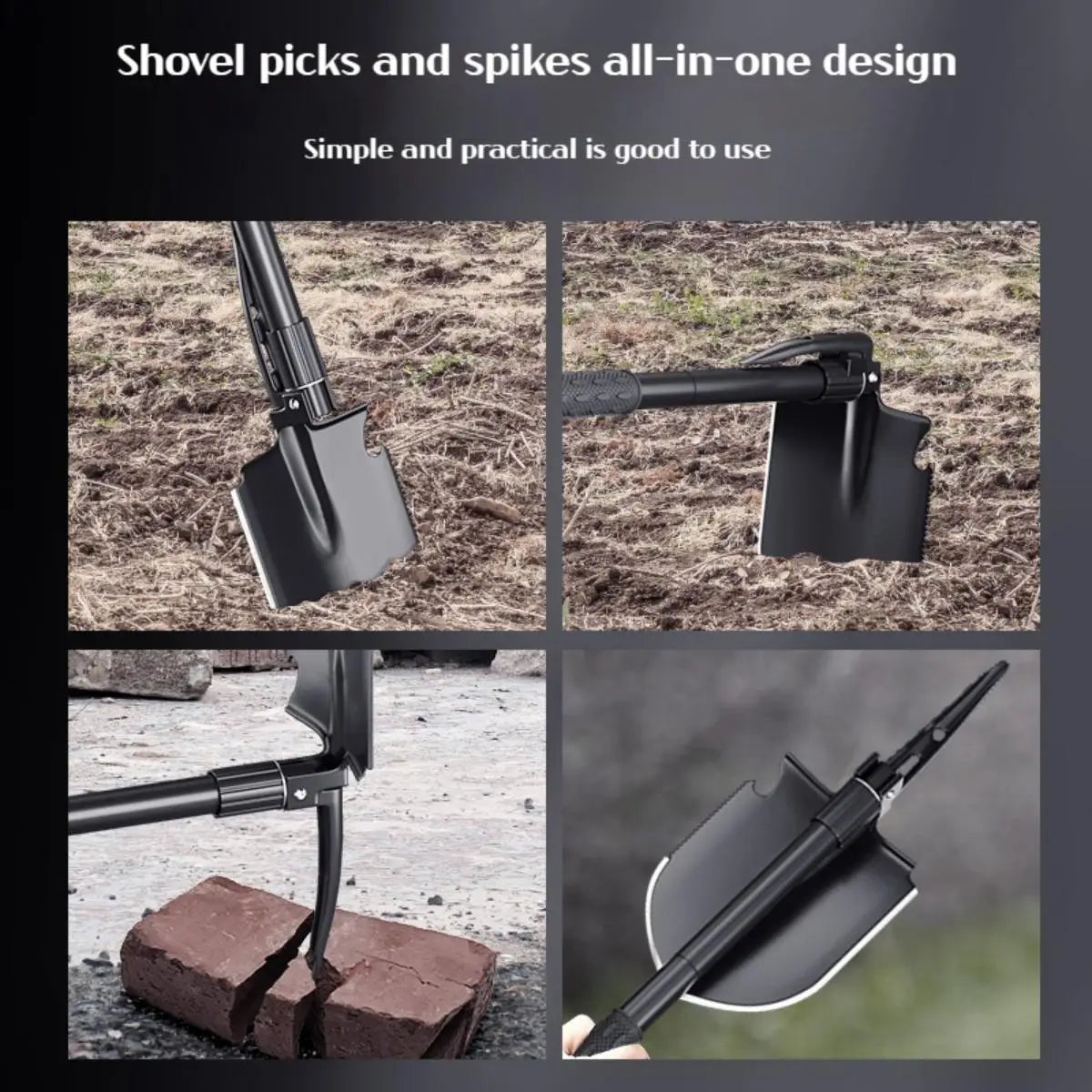 Outdoor Small Foldable Camping Shovel Tool Portable Shovel