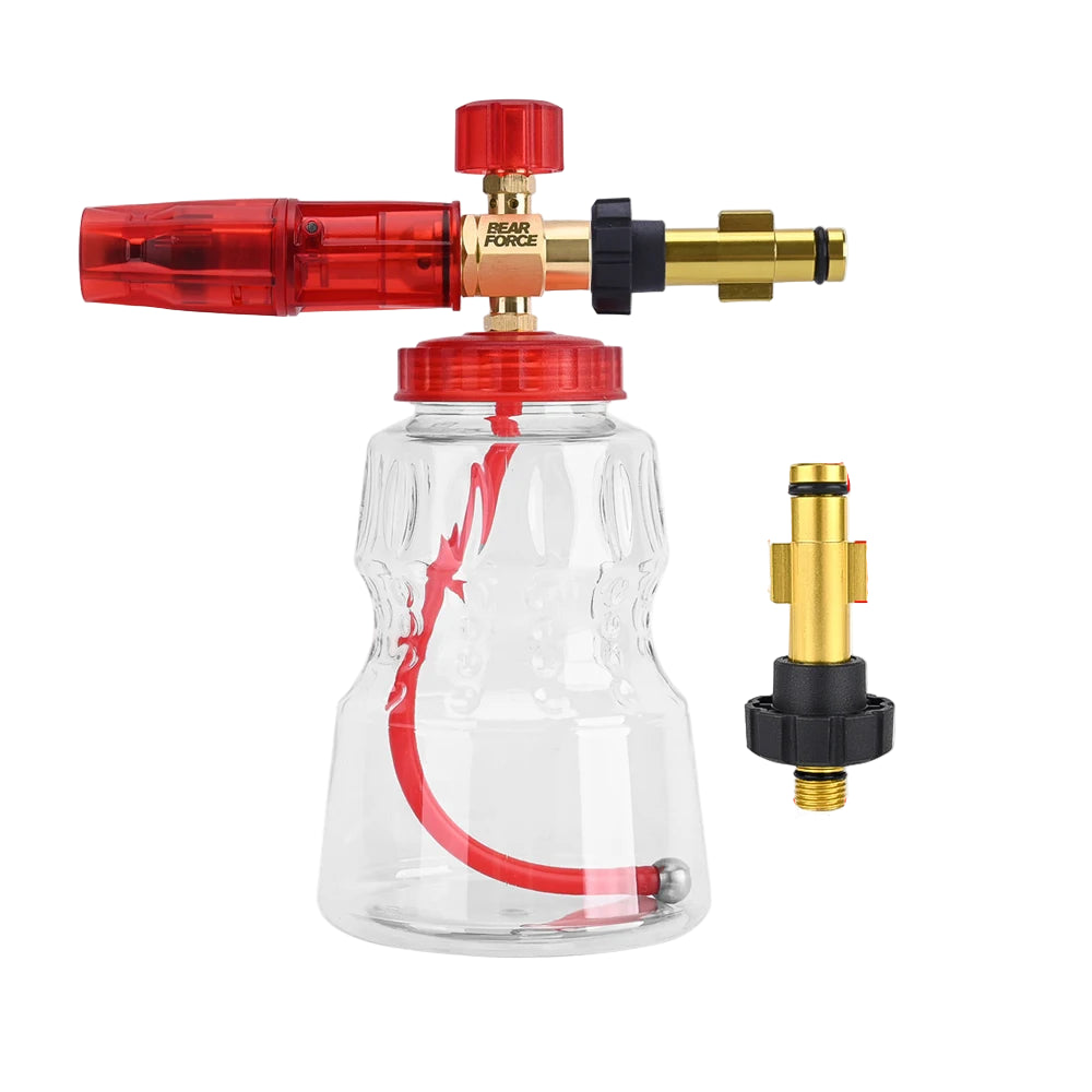 Foaming sprayer car wash