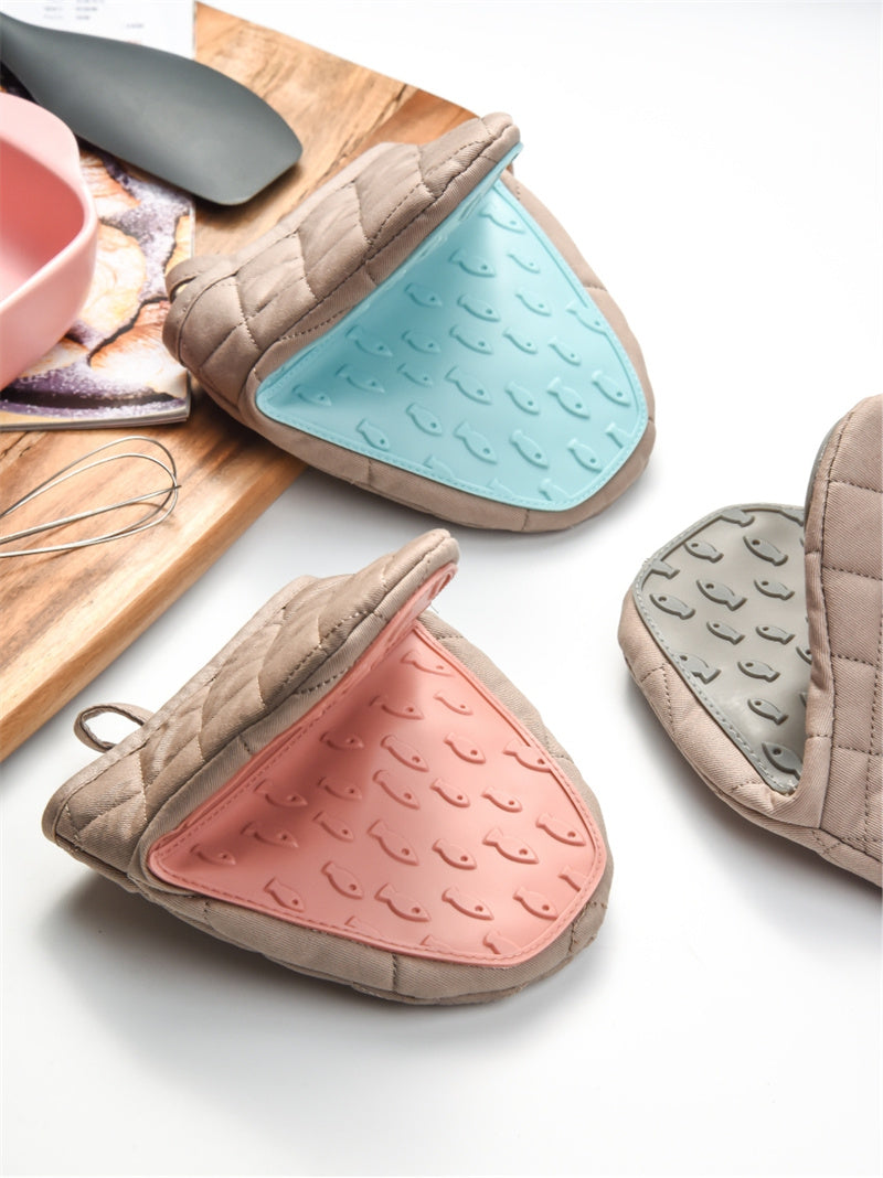 Fish Shaped Silicone Anti Scald Oven Gloves Kitchen