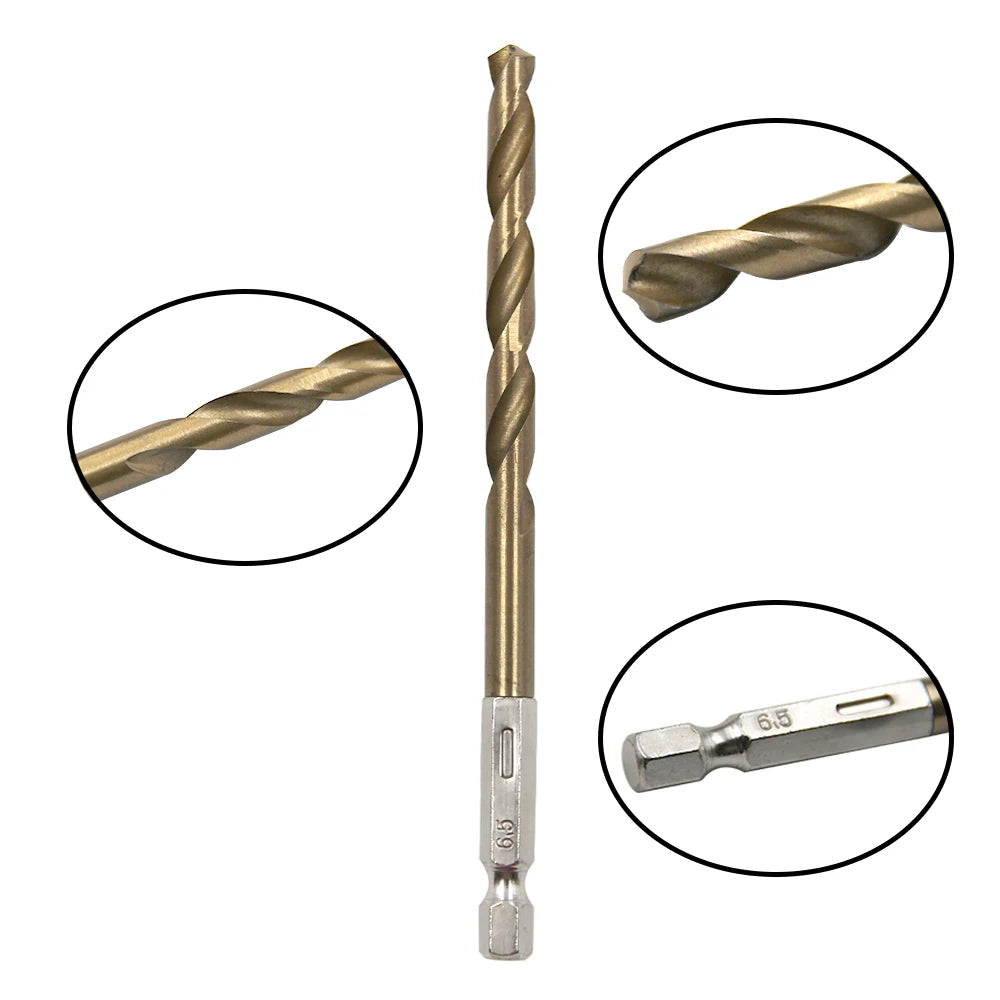 Titanium Plated Twist Drill 1.5-6.5mm Electric Tool