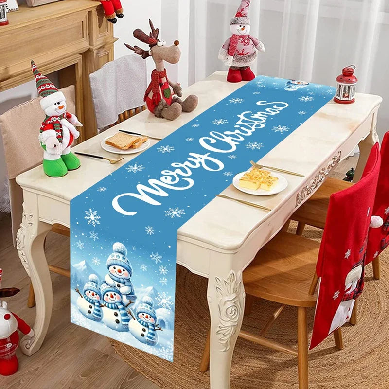 Christmas Table Runner Merry - Christmas Decoration For Home Xmas Table Decor