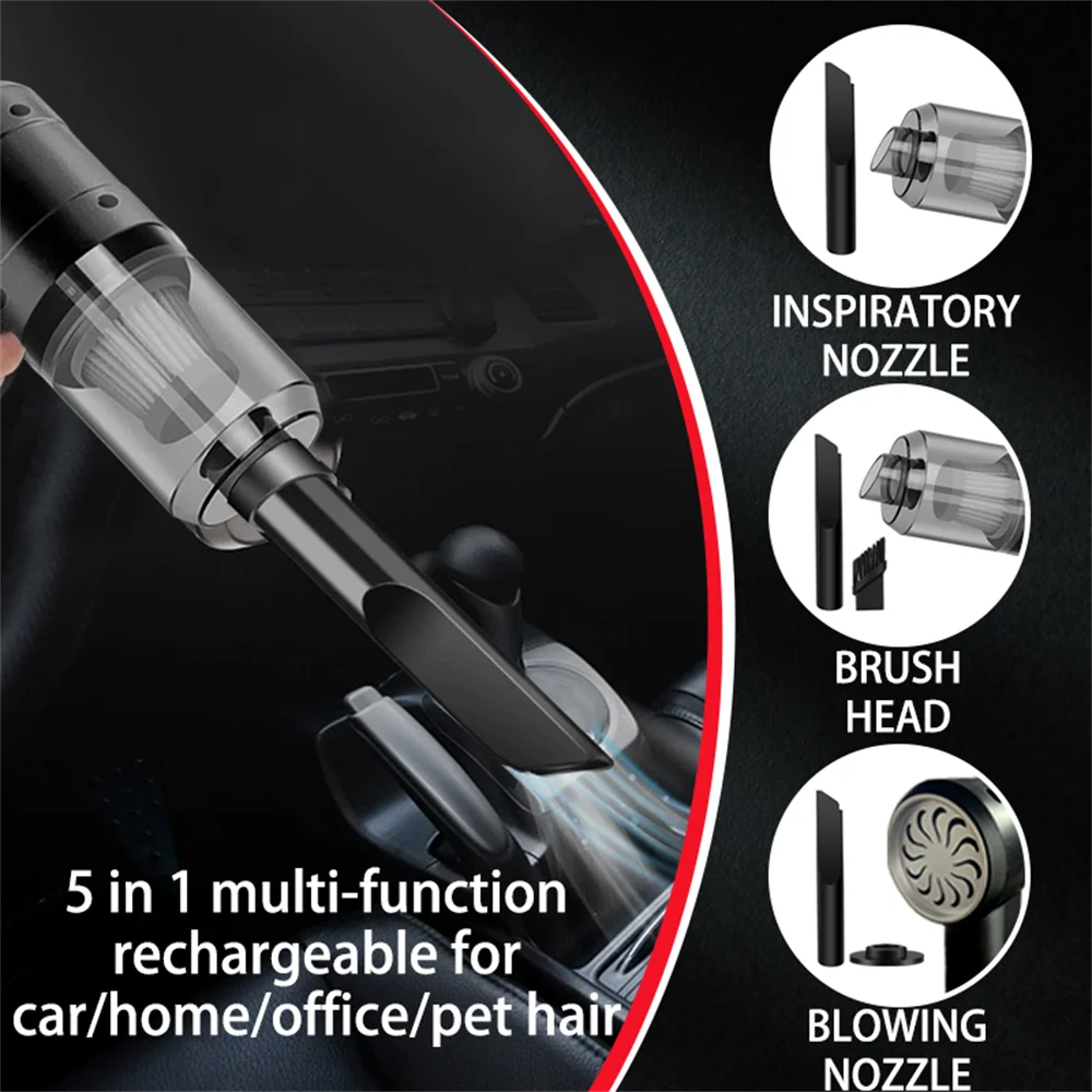 Small portable vacuum cleaner for various household dust uses.