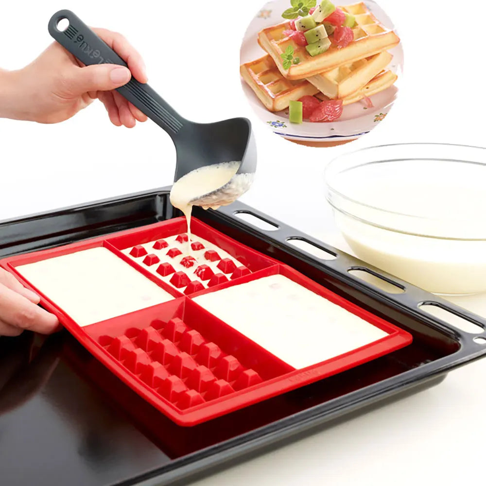 Round square silicone mold for waffle pancake cooking tools