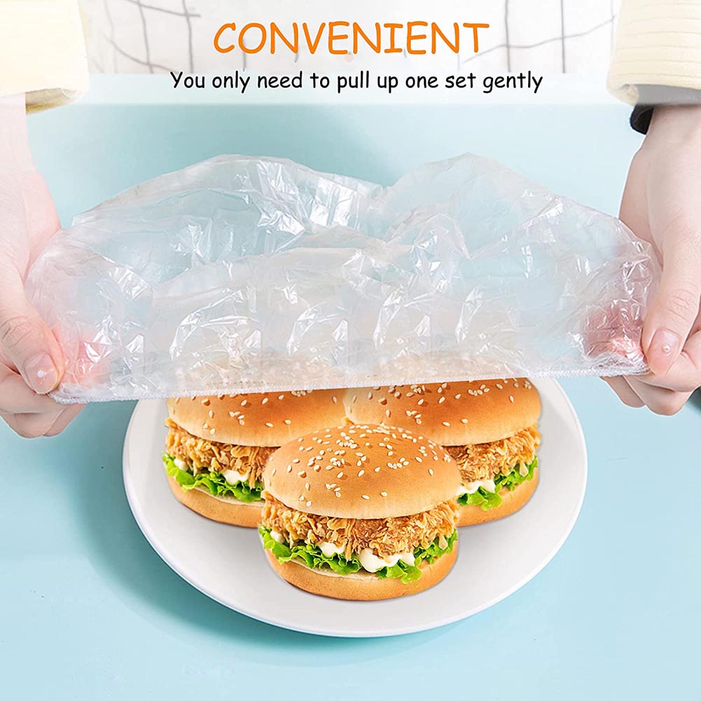 Disposable Food Cover Plastic Wrap Elastic Food Lids - enoughdream.com