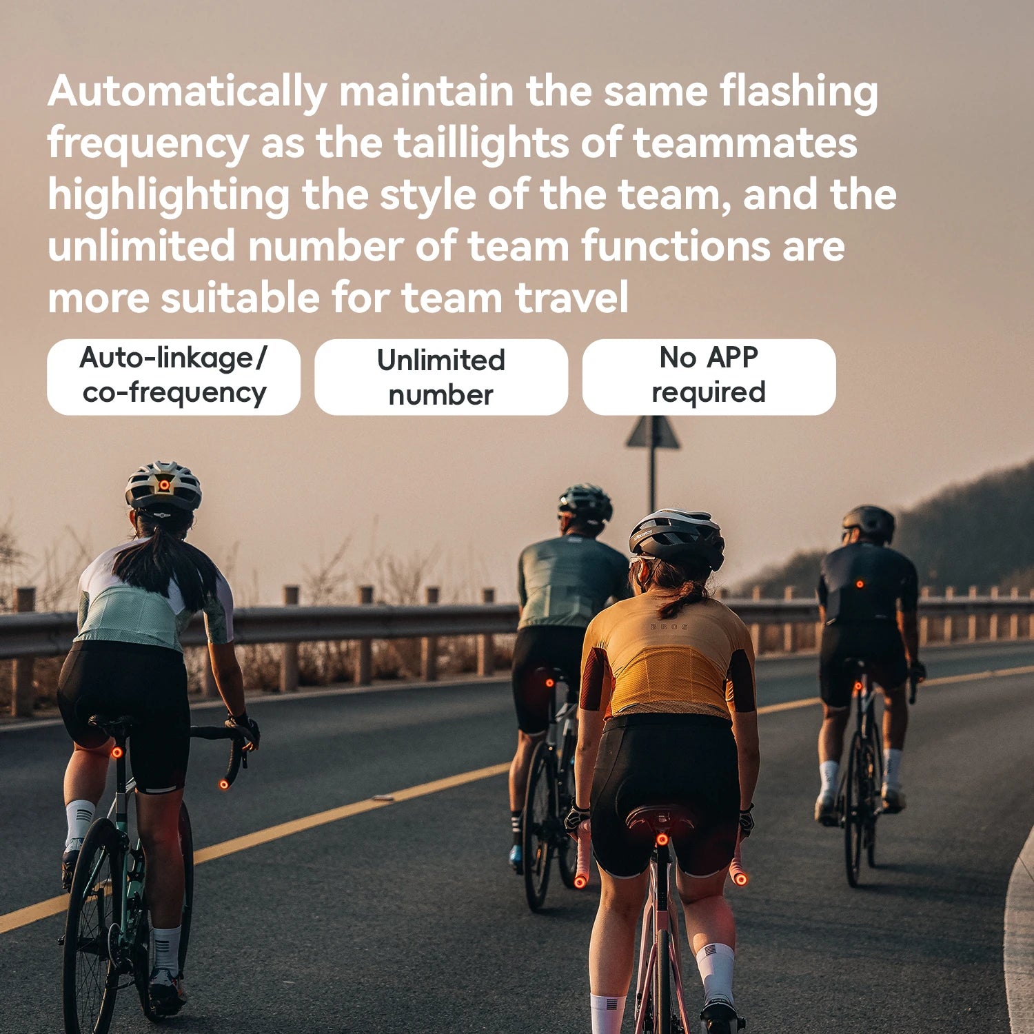 ROCKBROS Bicycle Light Smart Brake Vibration Sensing