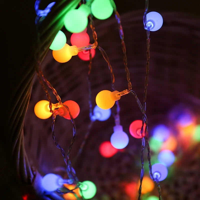 Garden Fairy Lights Christmas Decoration Power Ball LED String