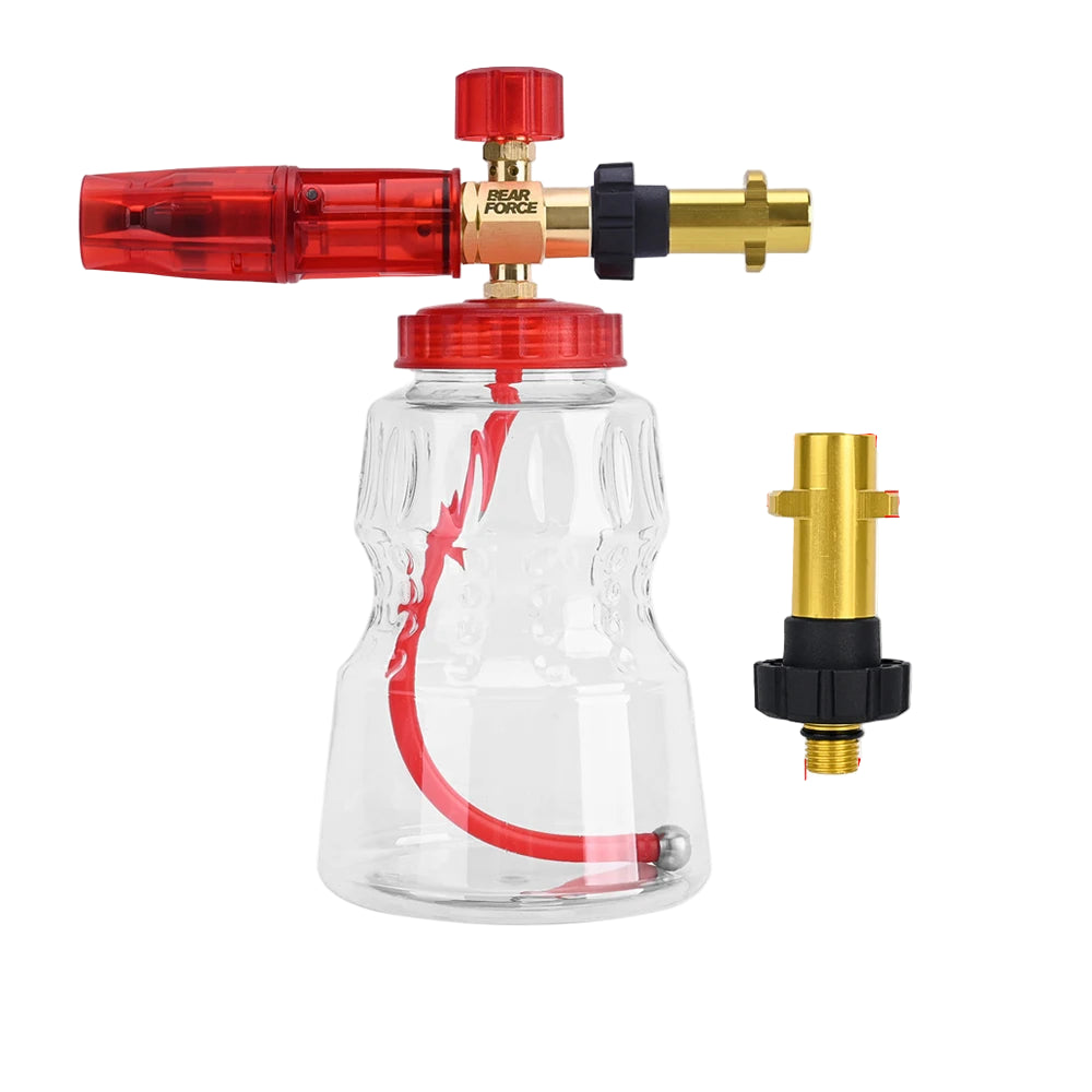 Foaming sprayer car wash