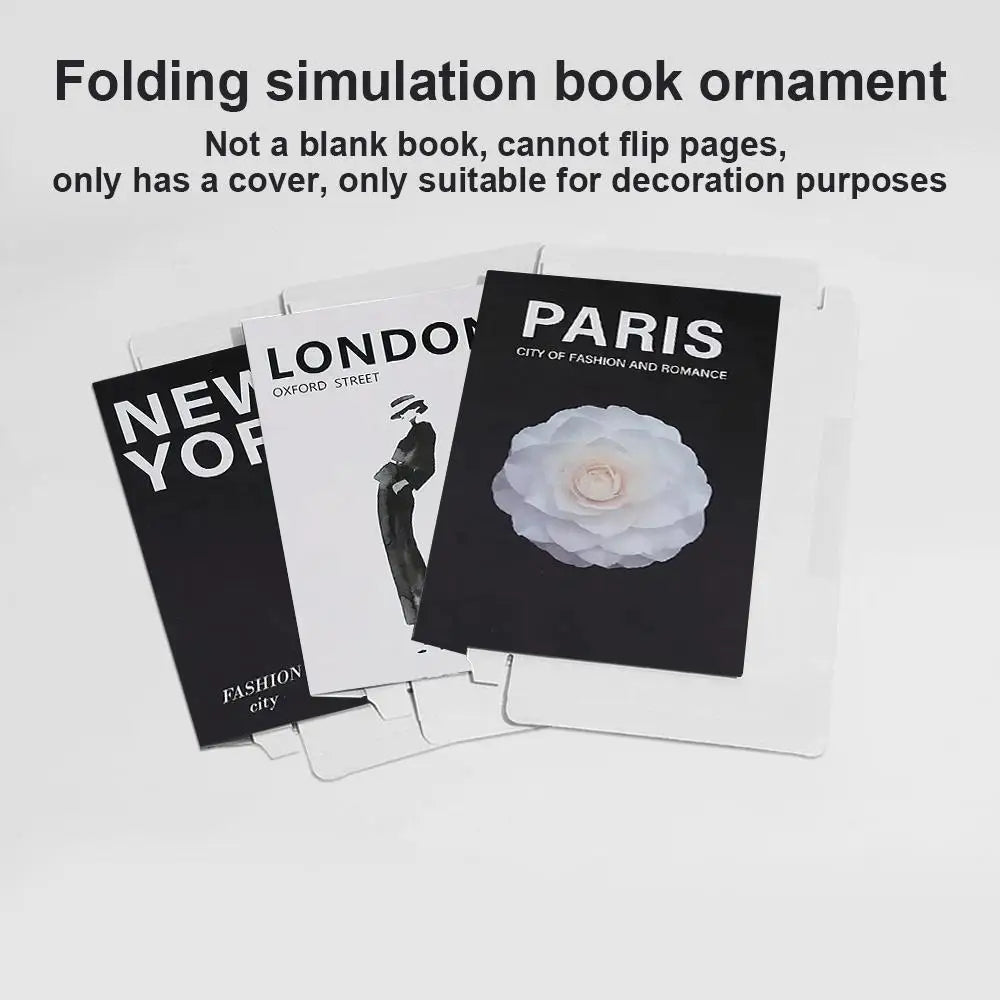 Modern Foldable Fake Book City - Desktop Ornaments for Home Decor