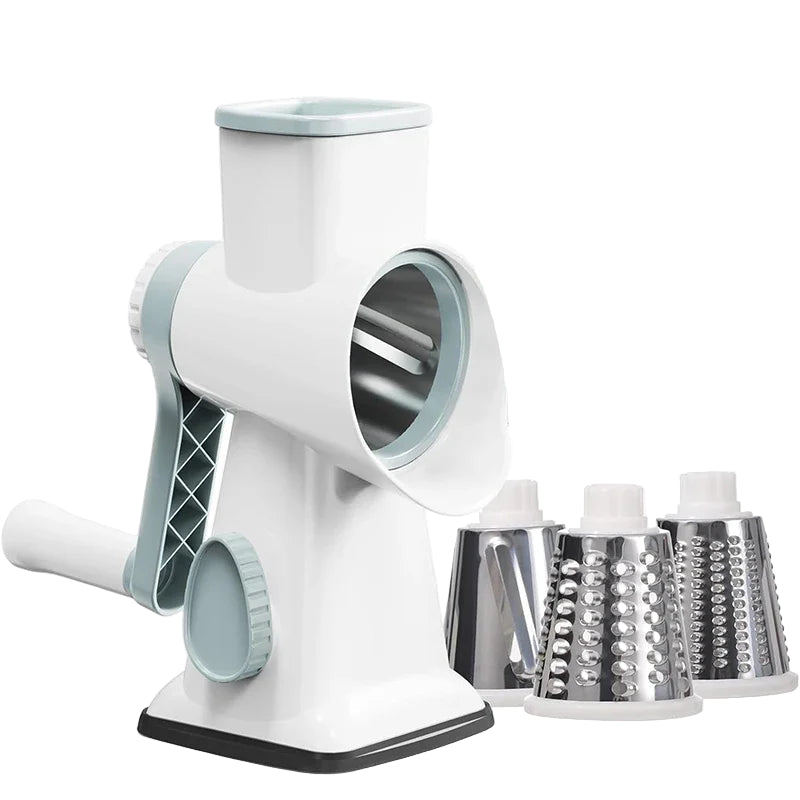 Manual 3-in-1 Rotary Kitchen Slicer Grater Nut Grinder