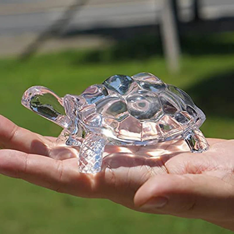 Crystal Turtle Figurine Miniature Tortoise Statue