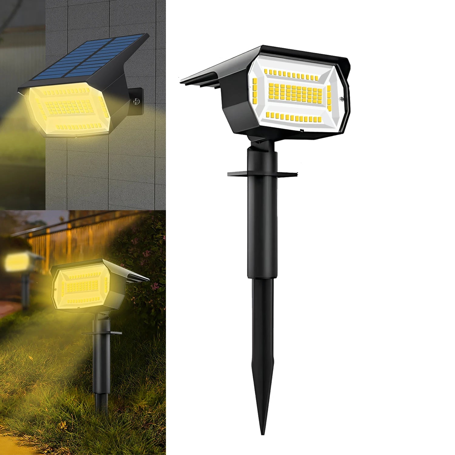 LED Solar Landscape Spotlights IP65 Waterproof Solar Garden