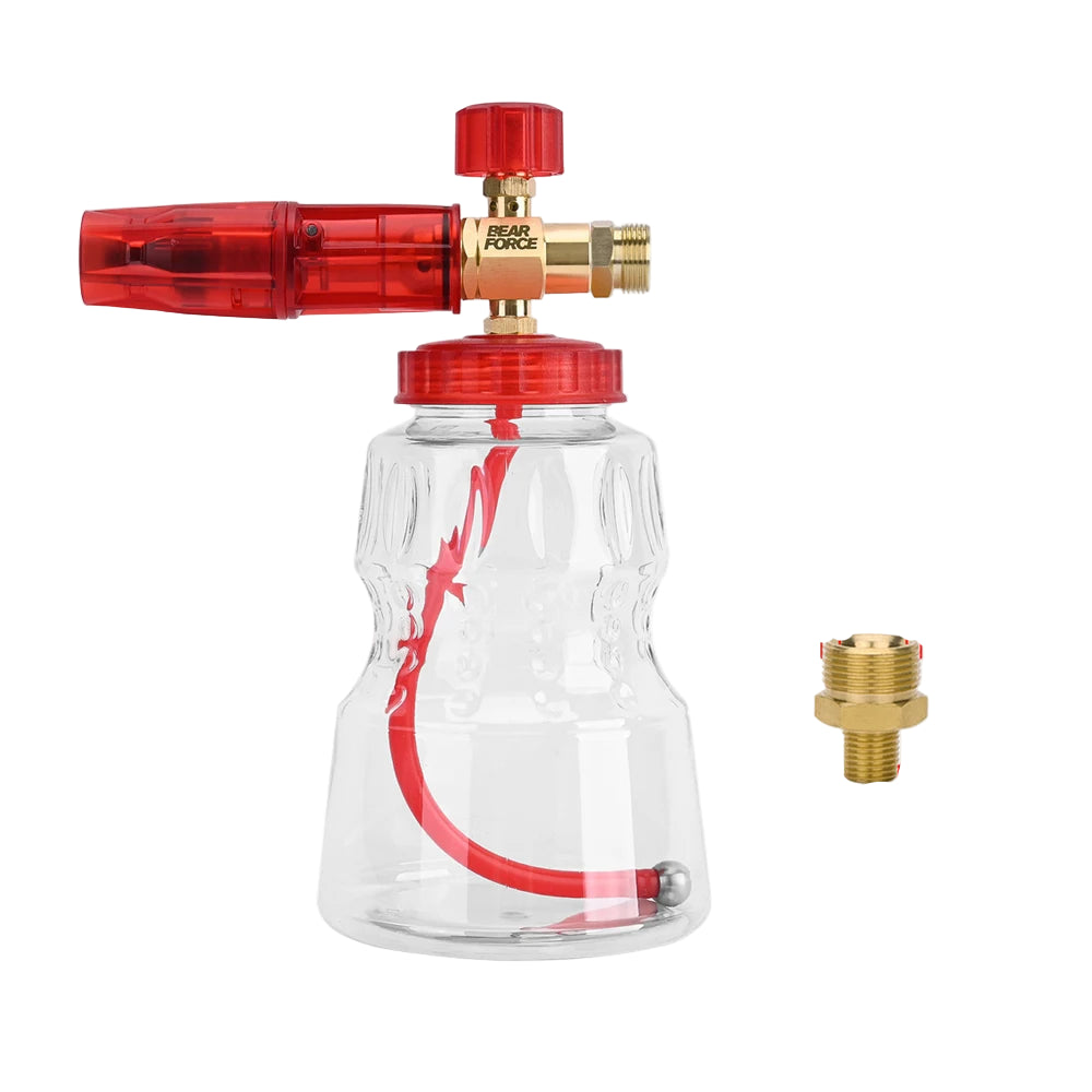 Foaming sprayer car wash