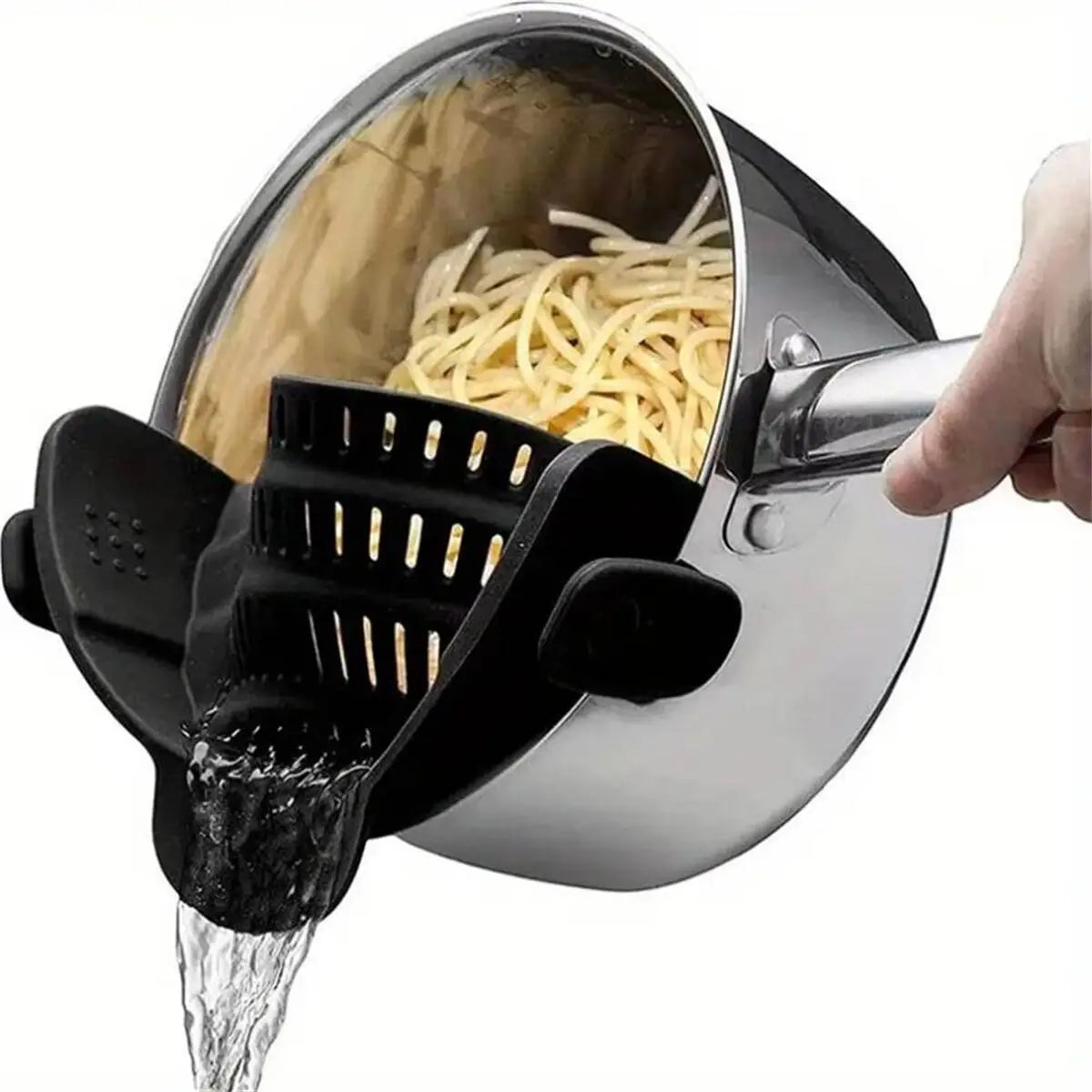 Pot Strainer Adjustable Clip On For Pots Pans And Bowls