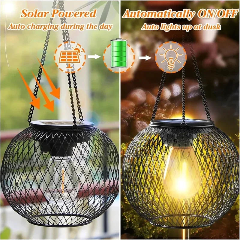 Solar Lantern Outdoor Solar Lights for Outside Decorative