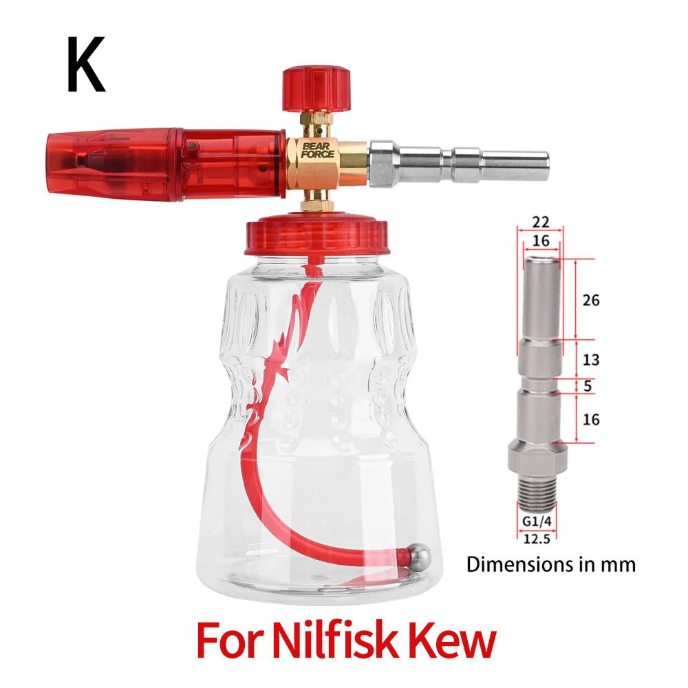 Foaming sprayer car wash