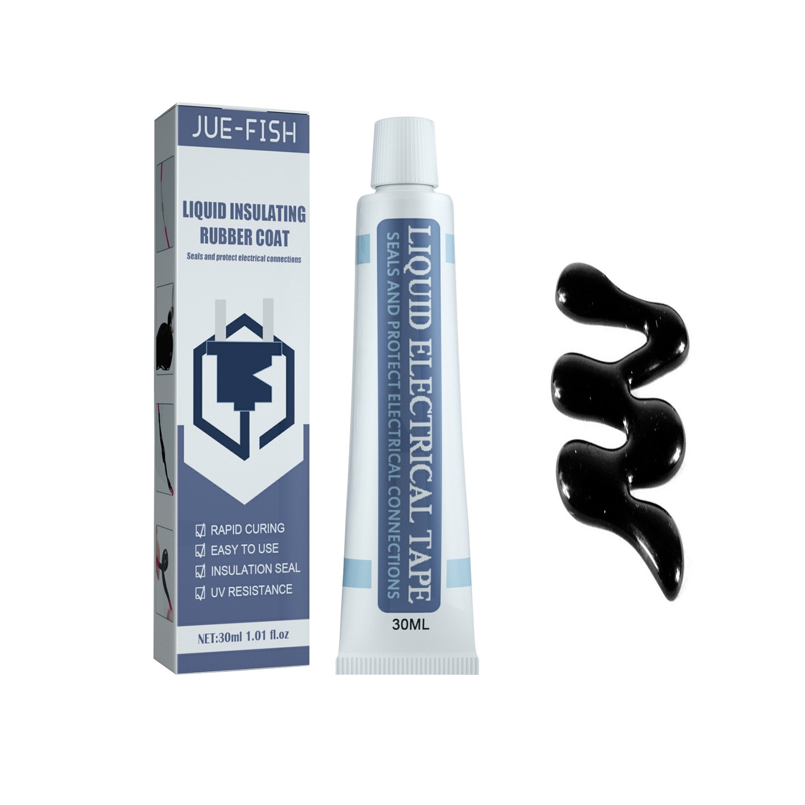 30/50ml Liquid Insulating Tape Repair Rubber Electrical Wire Cable Coat Fix Line - enoughdream.com