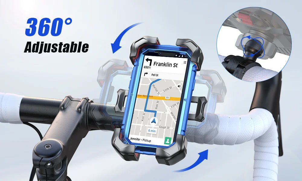Joyroom Universal Bike Phone Holder 360° - View Bicycle Phone Holder for 4.7-7