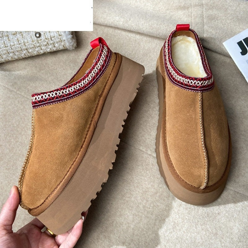 Chelsea Ankle Snow Boots Women Winter 2023 New Brand Fur Short Plush - enoughdream.com