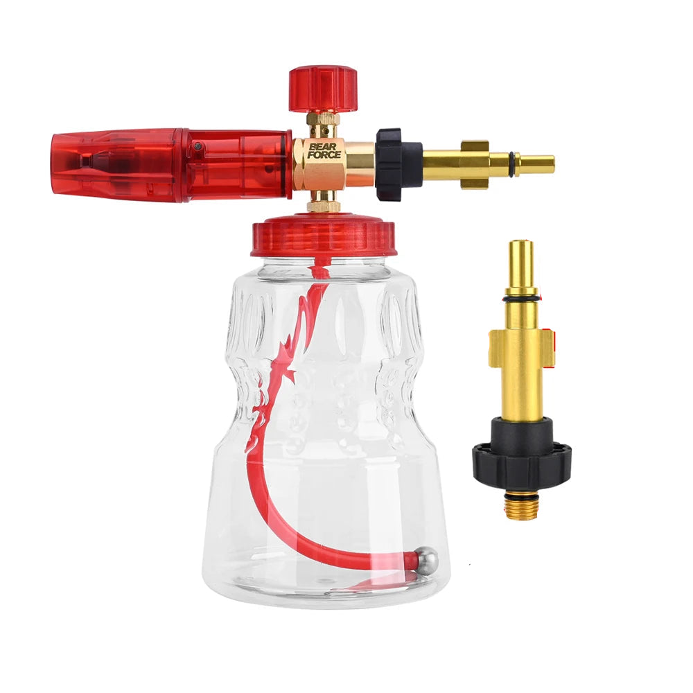 Foaming sprayer car wash