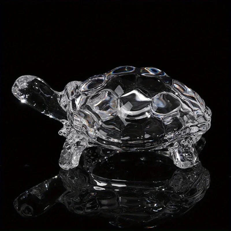 Crystal Turtle Figurine Miniature Tortoise Statue