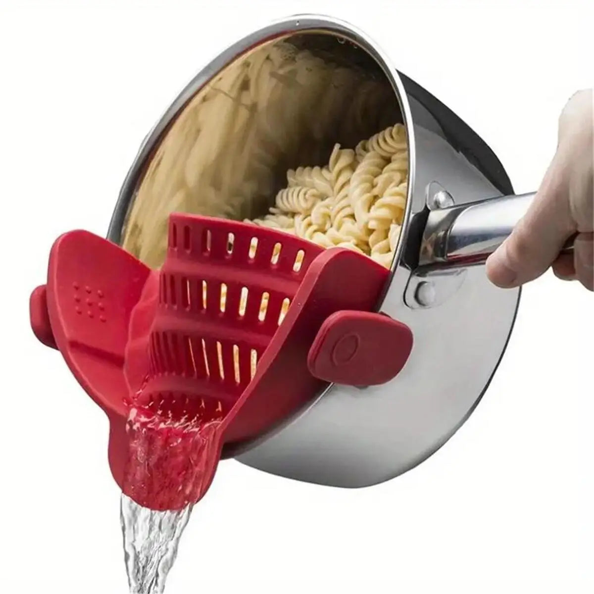 Pot Strainer Adjustable Clip On For Pots Pans And Bowls