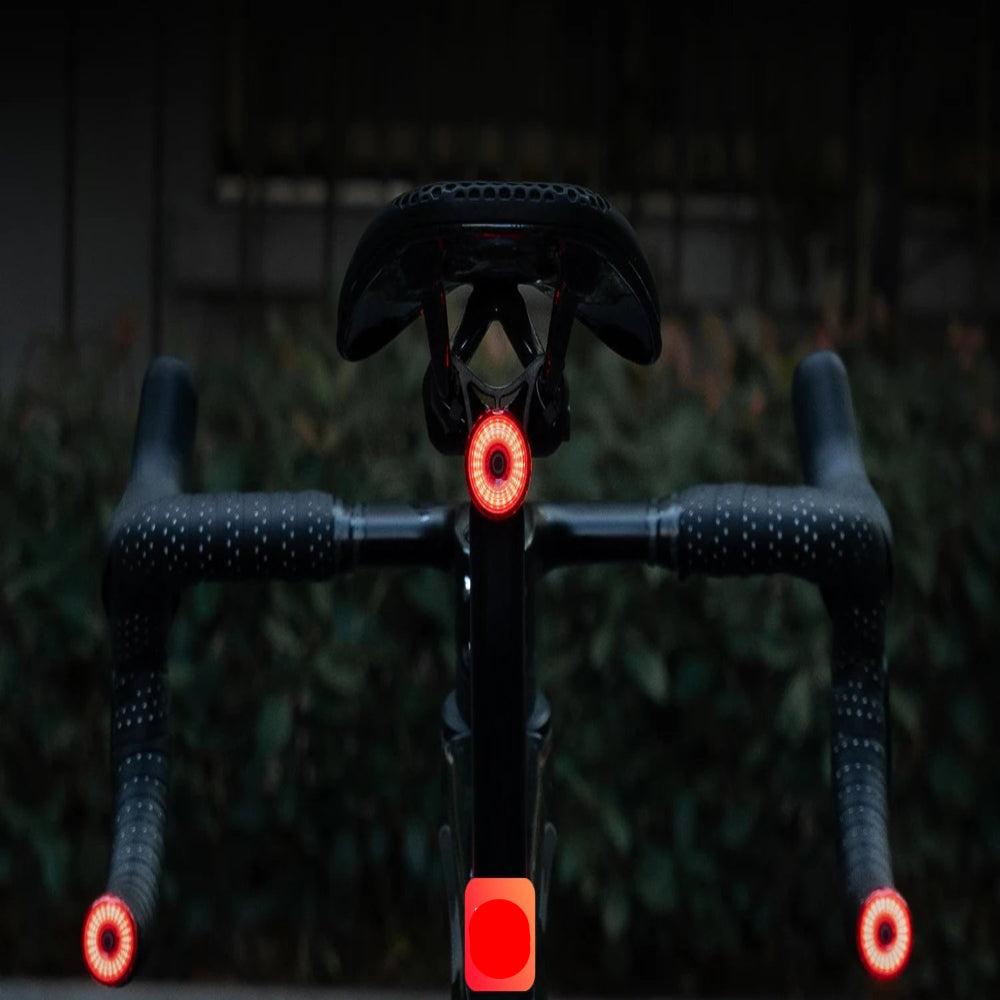 ROCKBROS Bicycle Light Smart Brake Vibration Sensing
