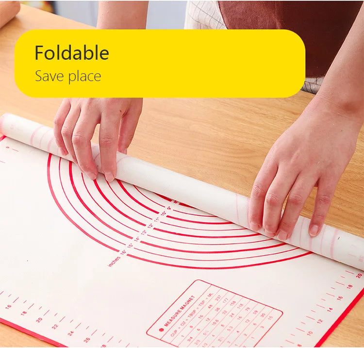 Unior 1 pcs silicone cooking mat kneading dough pad pizza bolo