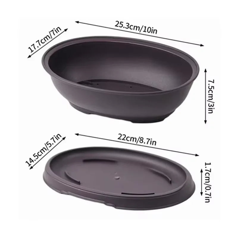 Garden Landscape Bonsai Pot Trays Rectangular Square Planter