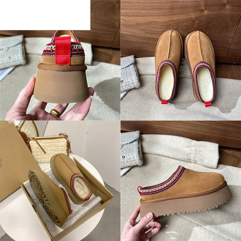 Chelsea Ankle Snow Boots Women Winter 2023 New Brand Fur Short Plush - enoughdream.com