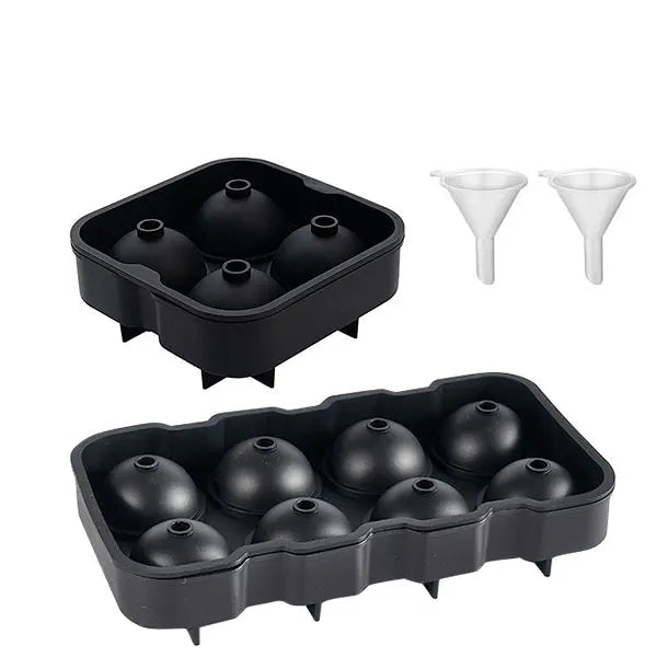 Large spherical gel shapes with a size of 4/8 for easy insertion and removal.