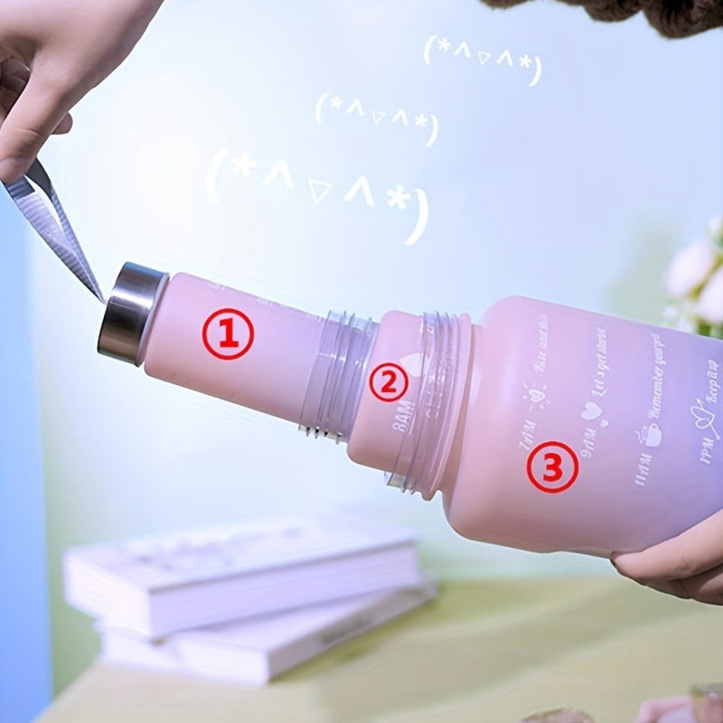 3PCS Sports Water Bottle, Perfect For Office, School - enoughdream.com