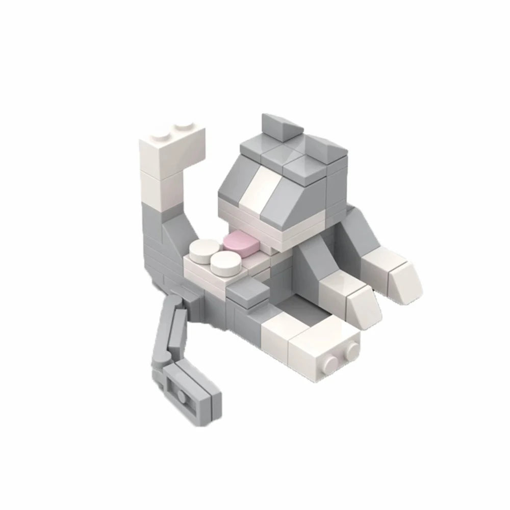 Moc Cat Animal Series Building Blocks Educational Toys - Creative Birthday Gift