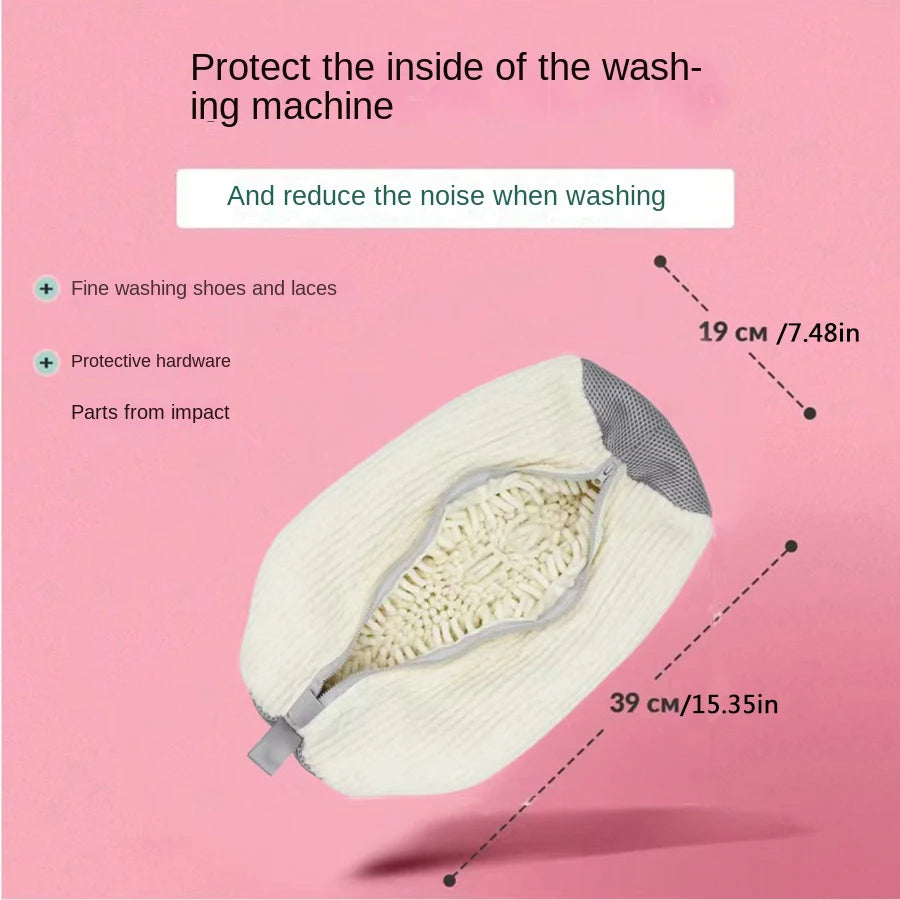 Fluffy Fiber 360 ° Surround Cleaning Shoe Washing Bag