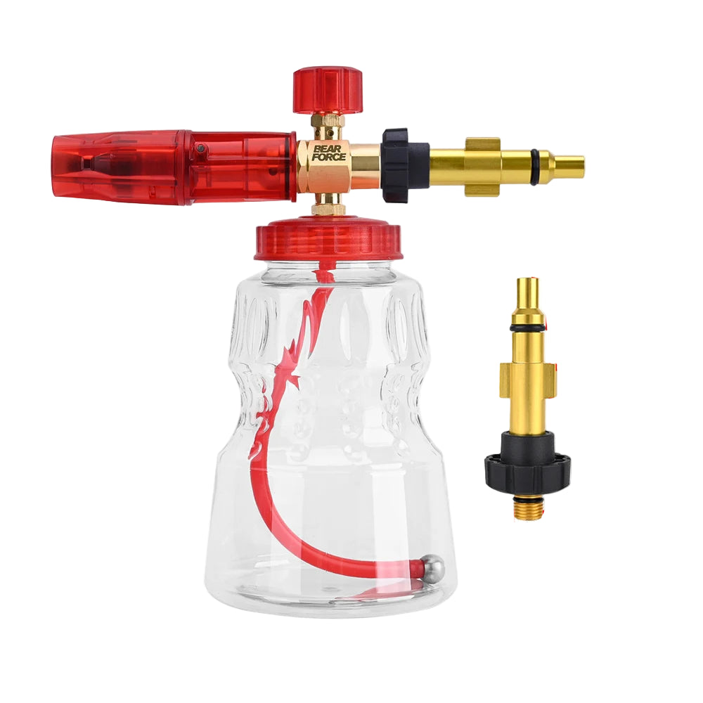 Foaming sprayer car wash