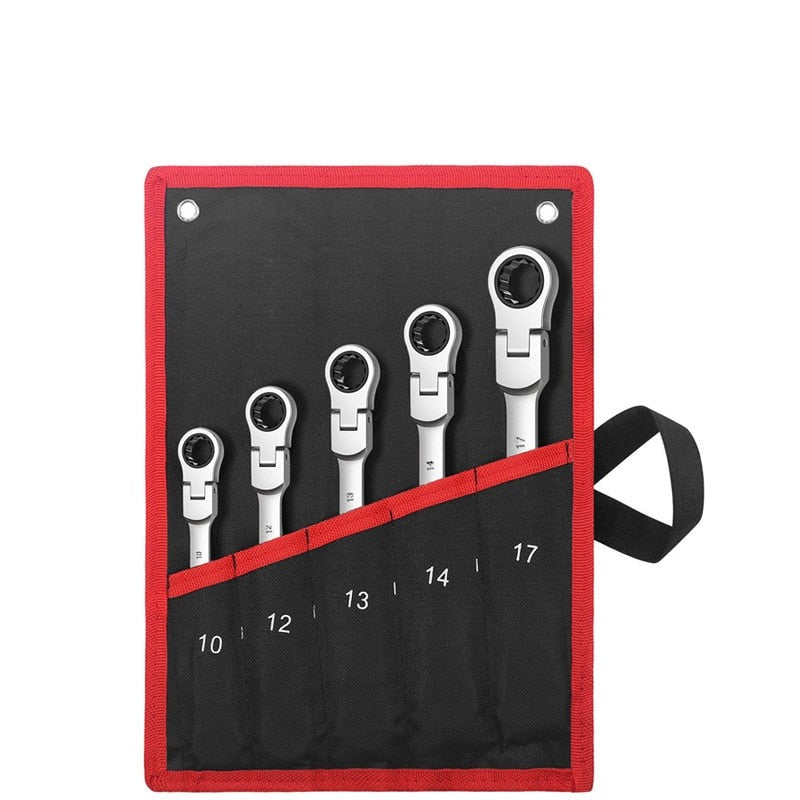 Flex Head Ratcheting Wrench Set,Combination Ended Spanner kits - enoughdream.com