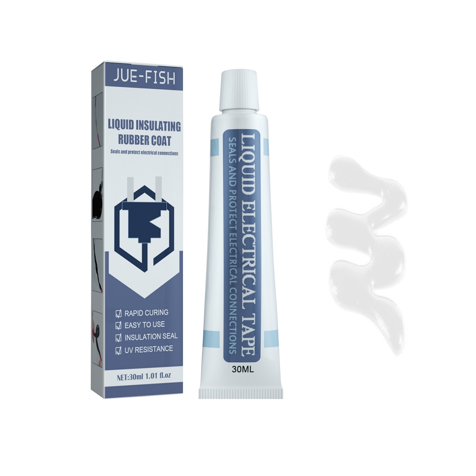 30/50ml Liquid Insulating Tape Repair Rubber Electrical Wire Cable Coat Fix Line - enoughdream.com