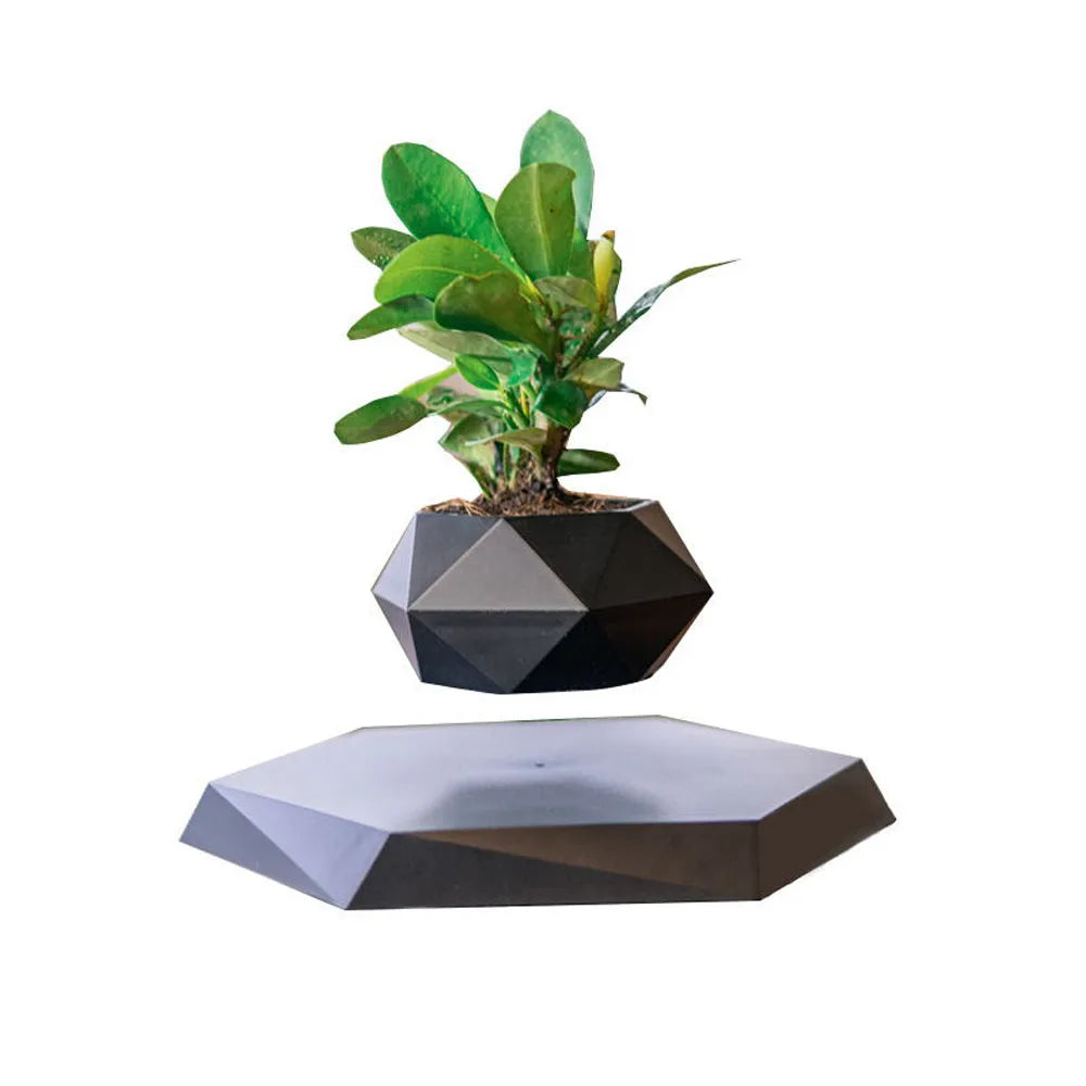 Magnetic Suspension Floating Pot Potted Plant Home Desk Decor