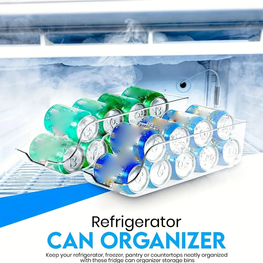 Organizer for geladeira and freezer refrigerant cans kitchen accessories