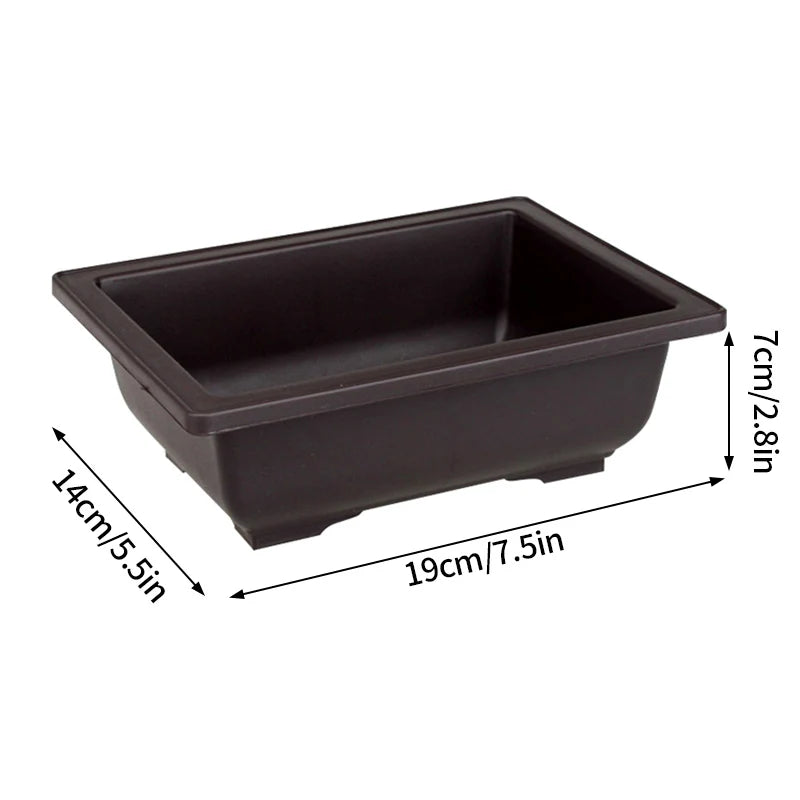 Garden Landscape Bonsai Pot Trays Rectangular Square Planter