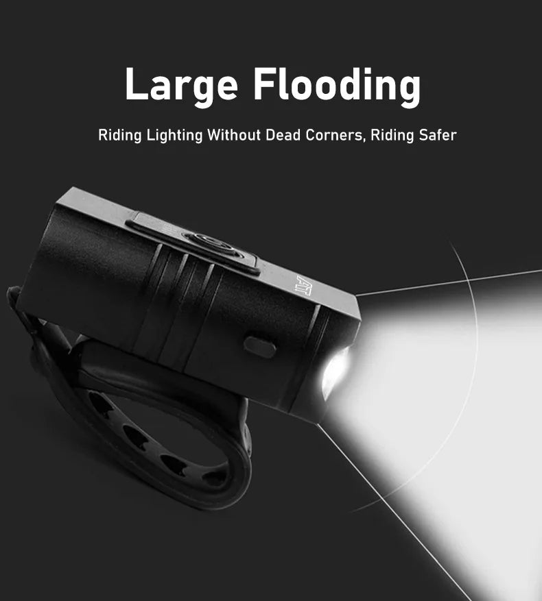 LED Bicycle Front Light Type-c - Rechargeable Bicycle Headlight MTB Road Bike