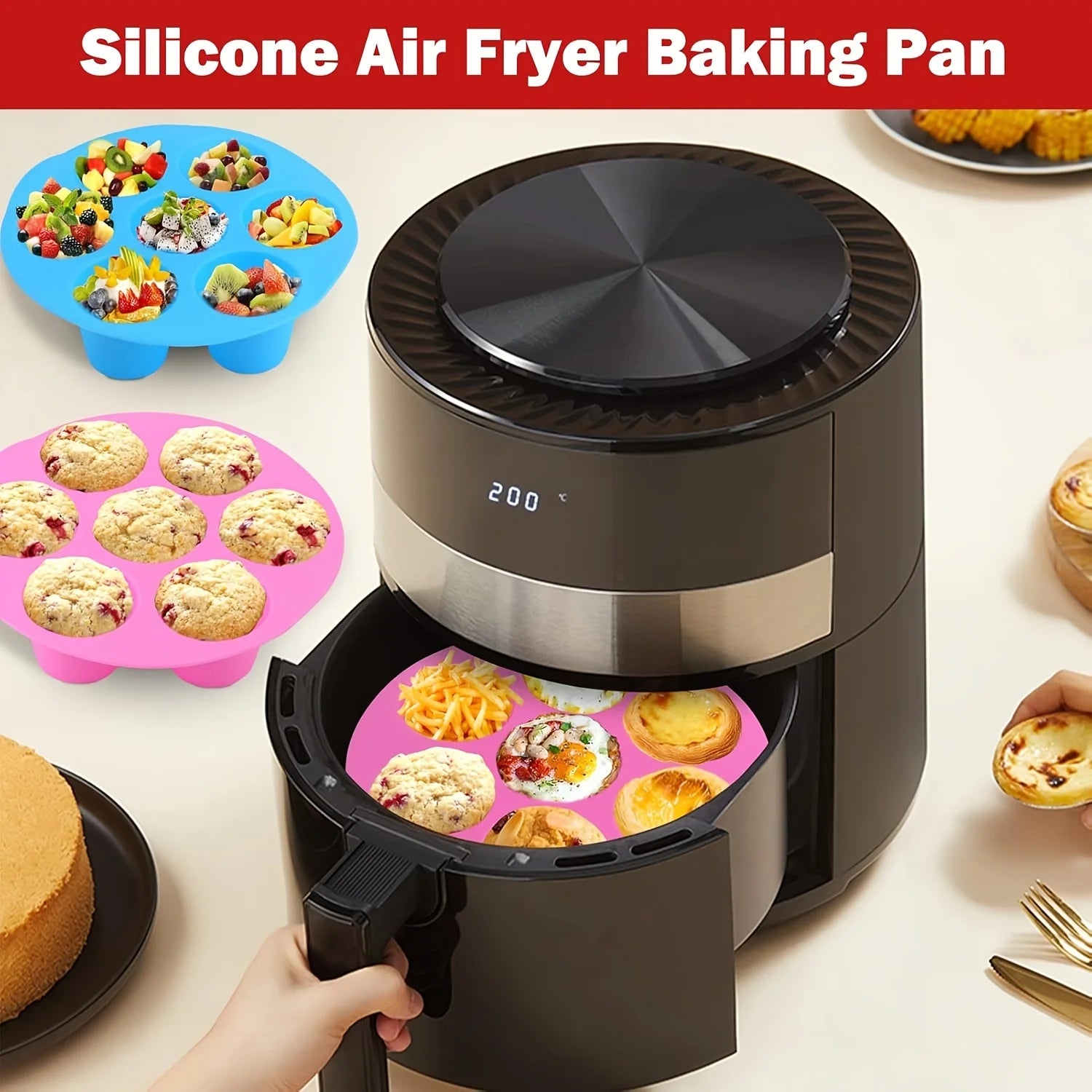 Silicone Egg Bite Molds for Air Fryer
