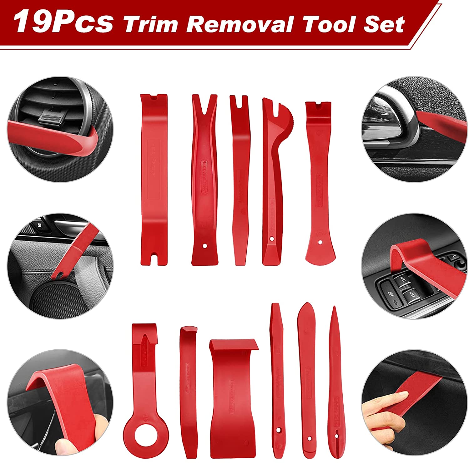 38pcs Hand Tool Set Pry Disassembly Tool Interior Door Clip Panel Trim - enoughdream.com