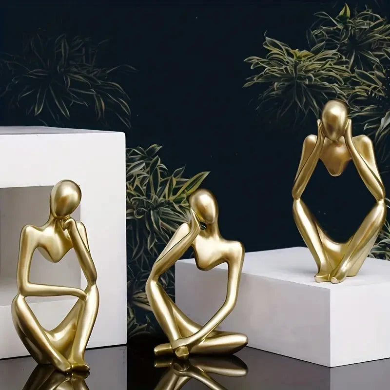 Art Abstract Figures Home Decoration - Light Luxury Entryway Ornament